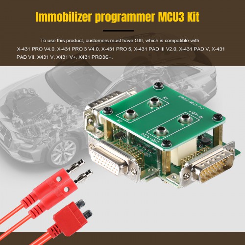 Launch MCU3 Adapter Support Mercedes-Benz All Keys Lost and ECU TCU Reading Work with X-PROG3 /X-431 IMMO Elite PRO Key Programmer
