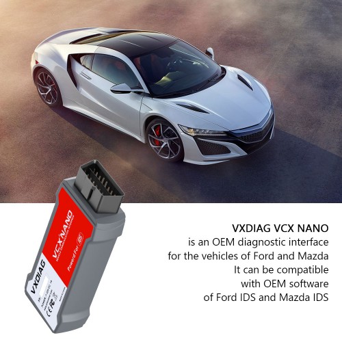 VXDIAG VCX NANO for Ford Mazda 2 in 1 Diagnostic Tool Supports Win10 USB Version