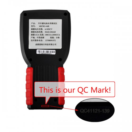MICRO-468 Battery Tester Battery Conductance & Electrical System Analyzer