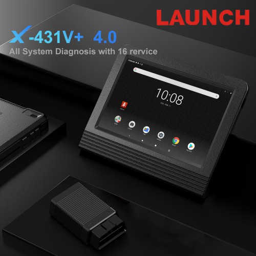 Launch X431 V+ V5.0 Wifi/Bluetooth Global Version Bi-Directional Full System OBD2 Scanner Support Topology Mapping,AutoAuth FCA SGW,37+ Services