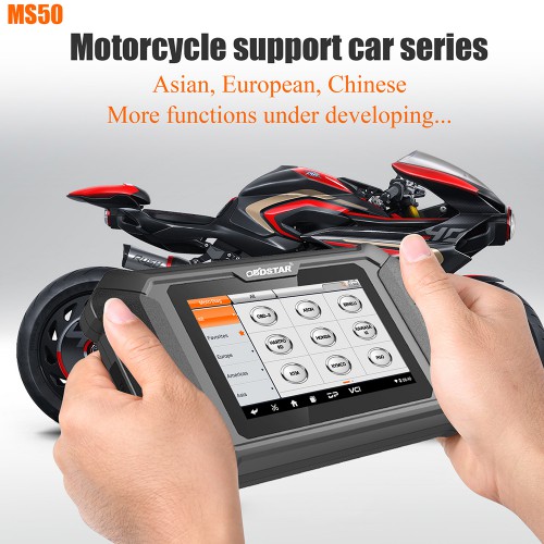 Standard Version OBDSTAR MS50 Motorcycle Scanner Motorbike Diagnostic Key Programming and ECU Remap Tool 2 Free Update Online