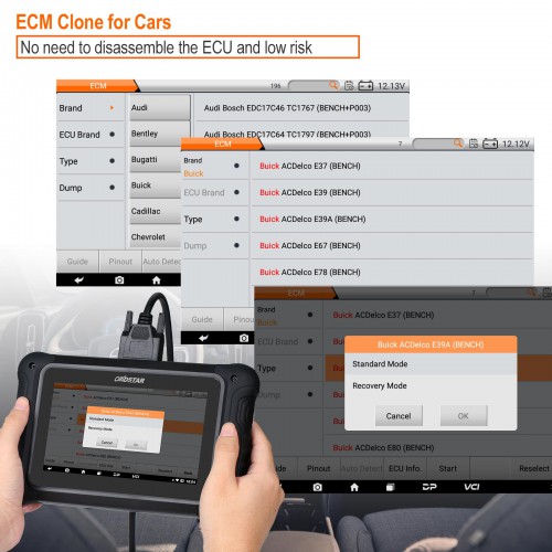 Full Version OBDSTAR DC706 for Car and Motorcycle Support ECM & TCM & BODY Clone by OBD or BENCH PK I/O Terminal