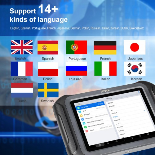 2024 XTOOL D9 OBD2 Diagnostic Scanner Tools Automotive 10 inch Screen With DoIP CAN FD Auto Diagnosi 42+ Special Functions