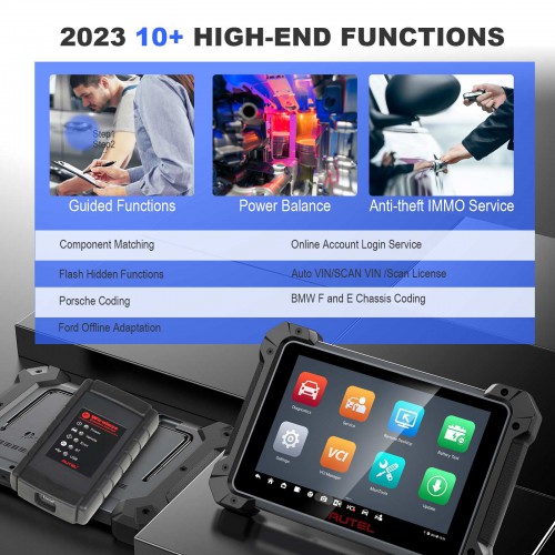 2024 Autel MaxiCOM MK908 II Diagnostic Tablet Wi-Fi Printing Refresh Hidden Functions (Updated Version of MK908)