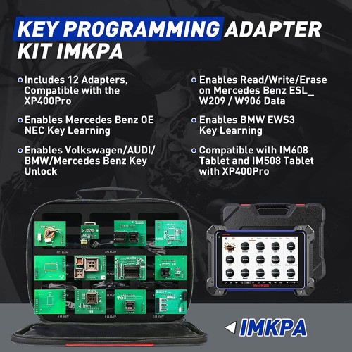 Full Kit Autel MaxiIM IM608 PRO II (Autel IM608 II) Plus IMKPA Accessories with Free G-Box3 and APB112 + 2* Free OTOFIX Watch