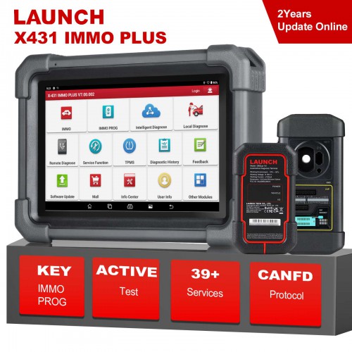 2024 LAUNCH X431 IMMO PLUS Key Programmer Support IMMO Clone Diagnostics 3-in-1 And 39 Reset services Come with X431 XPROG3