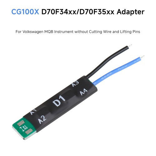 CG100X D1 Adapter for VAG MQB D70F34xx D70F35xx Mileage Repair without Soldering, No Lift Pin