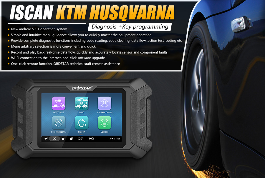 OBDSTAR iScan KTM/HUSQVARNA Motorcycle Diagnostic Tool 