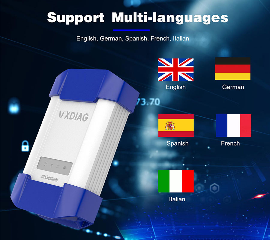  VXDiag SUBARU SSM-III support languages 