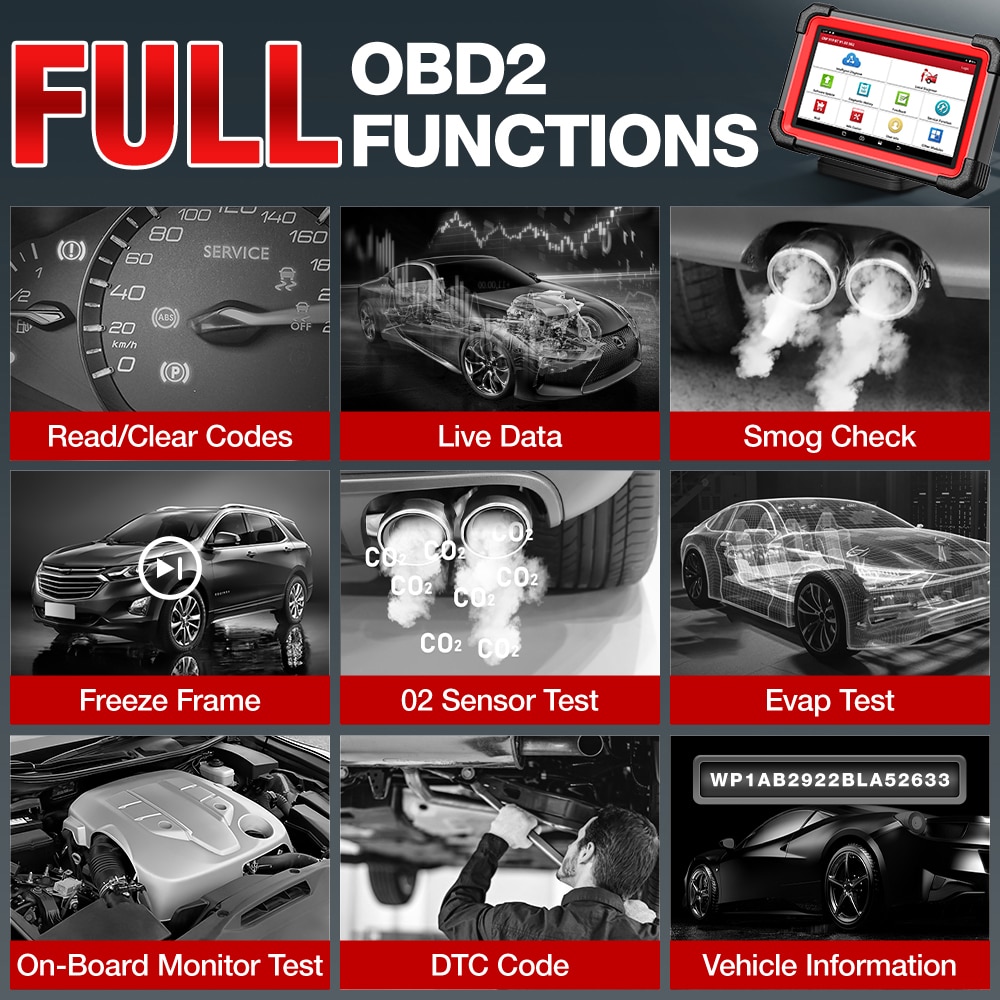 LAUNCH X431 CRP919E BT Full 10 Mode OBDII/EOBD/JOBD Car Diagnostics Functions