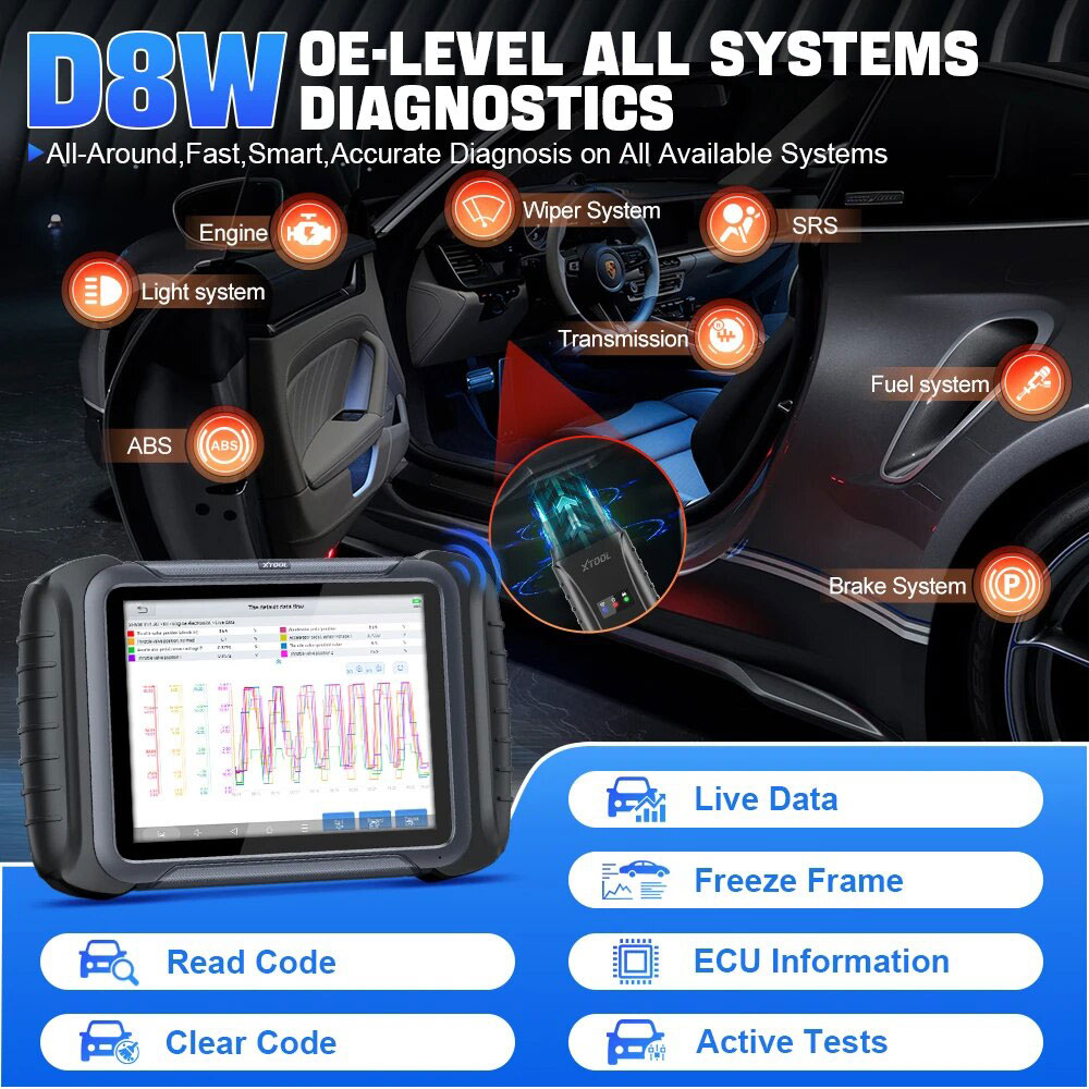 xtool d8w full system diagnostics