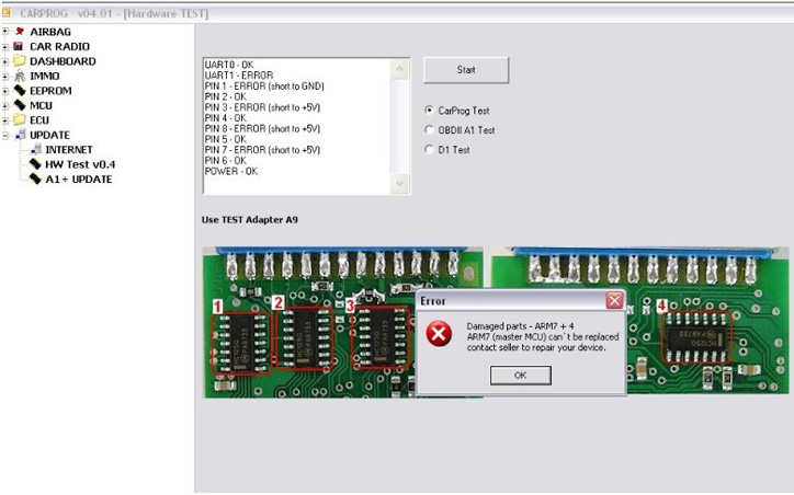 CARPROG FULL V5.31 Technical Service update problem display 2