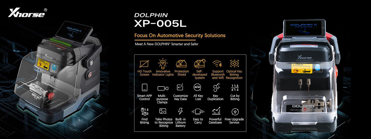 2021 New Xhorse Dolphin XP005L (Dolphin II) Key Cutting Machine 