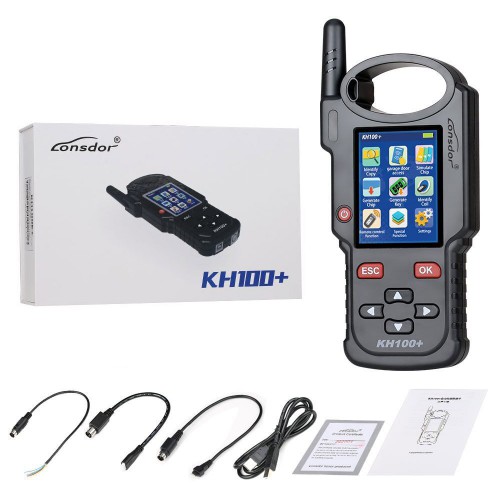 Full Featured 2024 Lonsdor KH100+ Key Remote Programmer with Toyota AKL Online Calculation 1 Year Activation