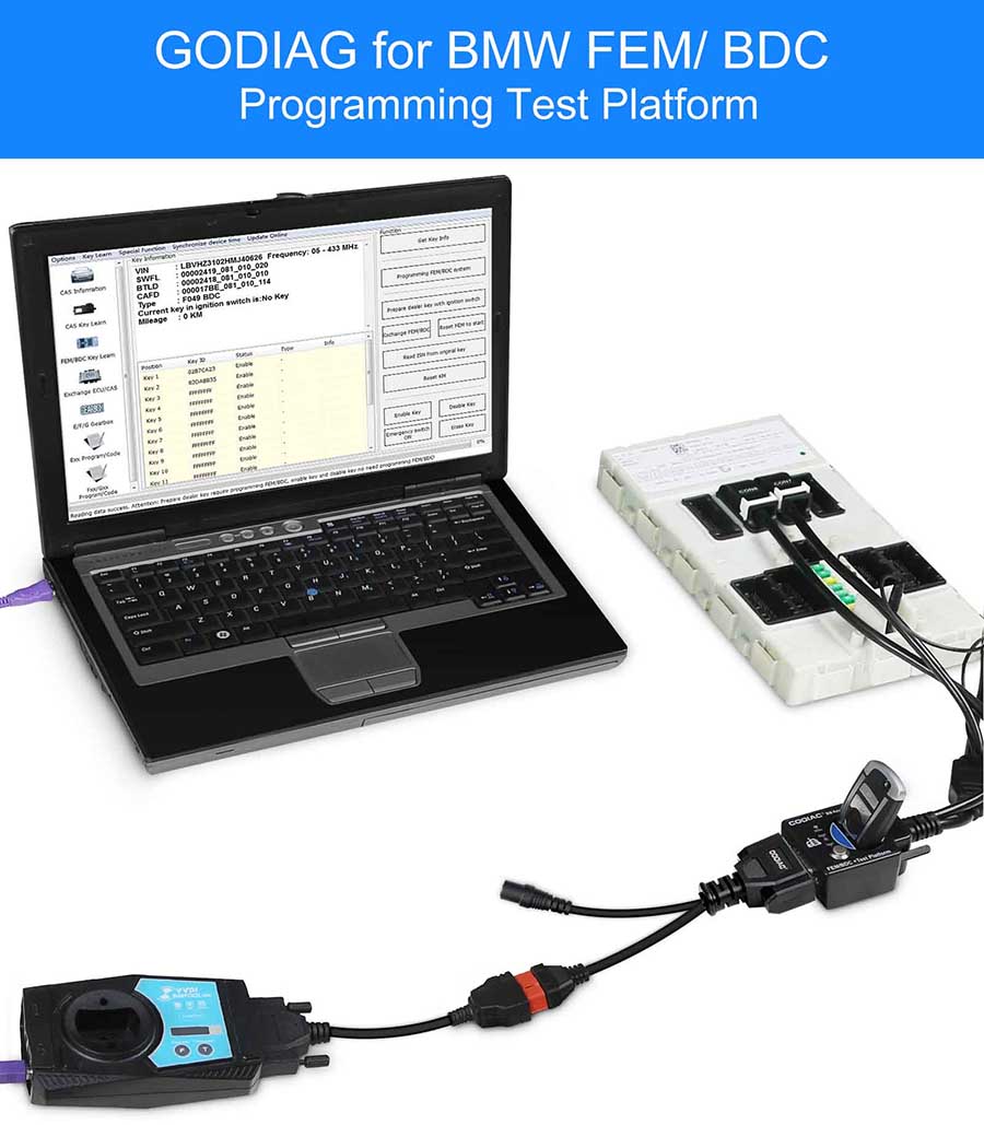 connect GODIAG Test Platform with Godiag GT10