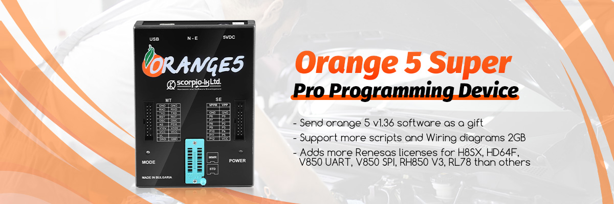  Orange 5 Super Pro OBD2 Auto Programmer 