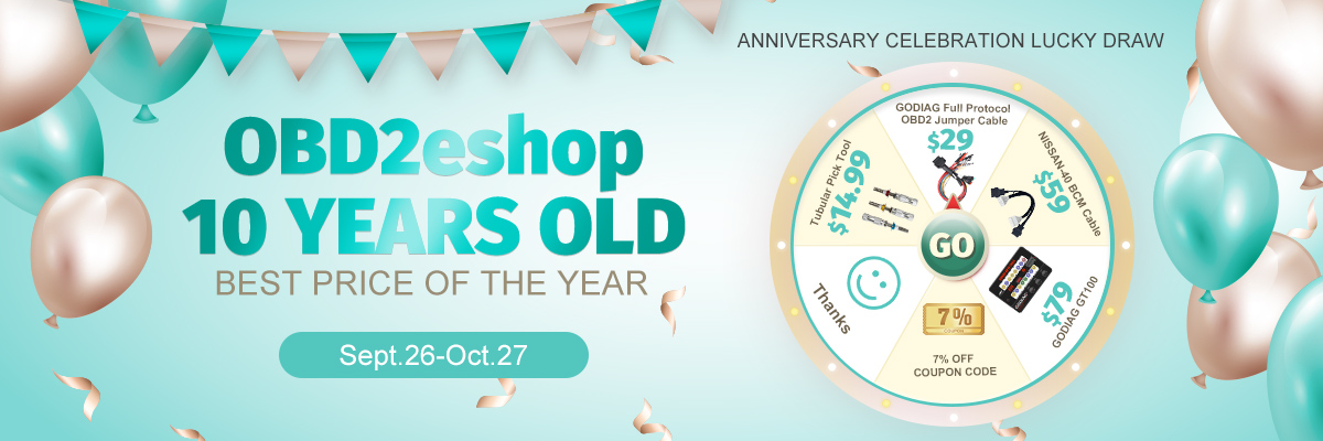 OBD2eshop 10th Anniversary Sale,up to 50% Off 