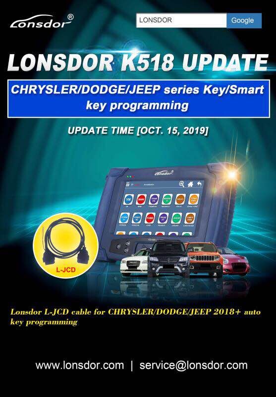 LONSDOR K518S Auto Key Programmer 
