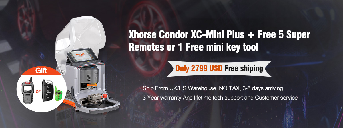 Xhorse Condor XC-Mini Plus Automotive Key Cutting Machine