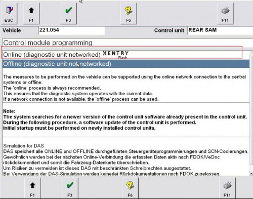 Online SCN Coding for MB SD Connect C4