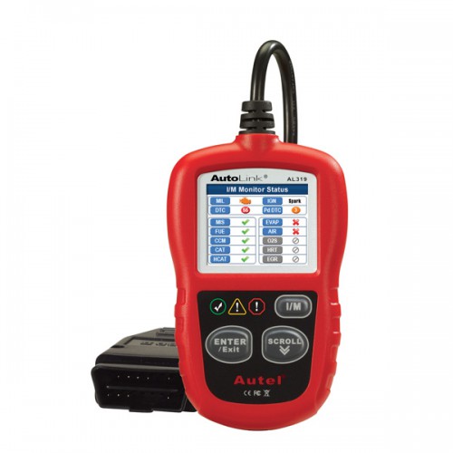 Original Autel AutoLink AL319 OBDII CAN Code Reader Free Update Free Shipping From HK/US/AU