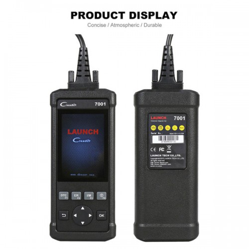 Launch DIY Code Reader CReader 7001 Full OBD2 Scanner/Scan Tool with Oil Resets Service
