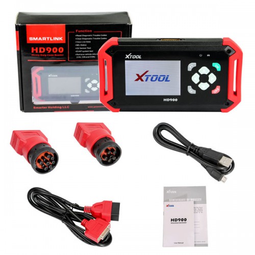 Latest XTOOL HD900 Code Reader for  Heavy Duty Truck Support SAE J1939(CAN) and SAE J1708/J1587 protocol