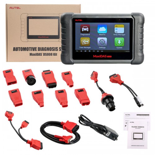 AUTEL MaxiDAS DS808 Kit Android Tablet Diagnostic Tool Full Set Supports Online Update DS708 Update Version