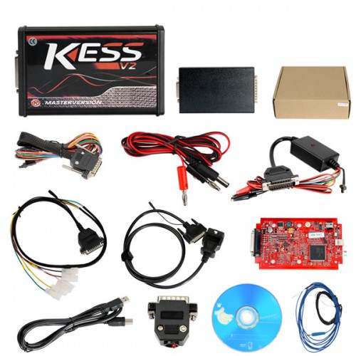 V2.8 Red PCB! KESS V2 V5.017 Firmware EU online Version No Token Limited Support 140 Protocols