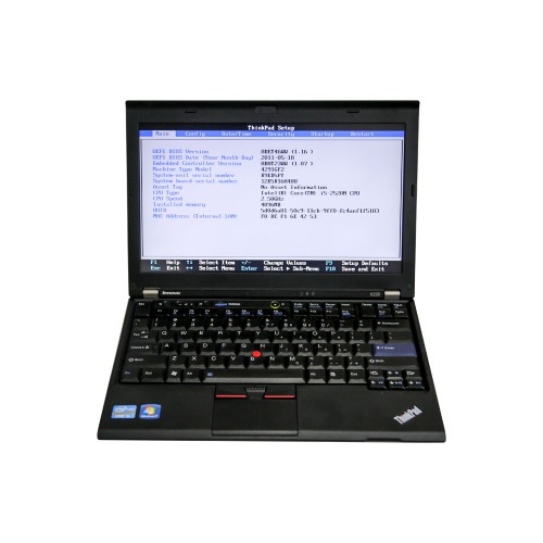 Second Hand Laptop Lenovo X220 I5 CPU 1.8GHz WIFI With 4GB Memory Compatible with BENZ/BMW/ODIS Sofware HDD