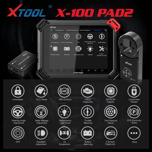 [Ship From US] Xtool X100 Pad2 Pro Key Programmer Wifi & Bluetooth Full Configuration