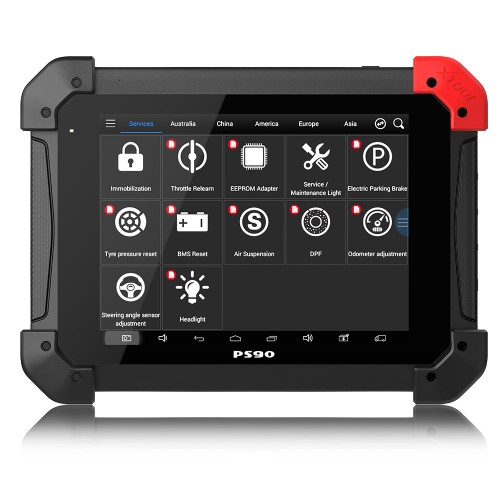 XTOOL PS90 PRO OBD2 Diagnostic Tools Work Both Car and Trucks PS90 Heavy Duty Code Read Scanner