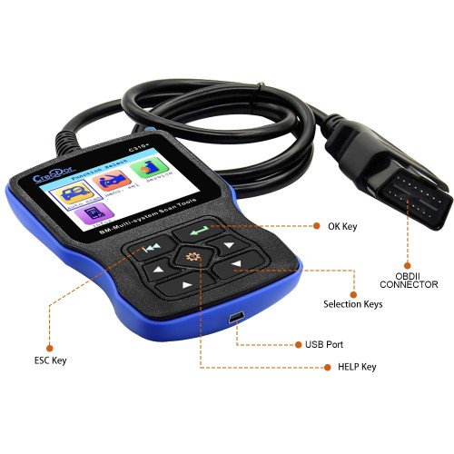 [Ship From US] BMW Creator C310+  V11.8 Code Reader Support English and German Free Update Online