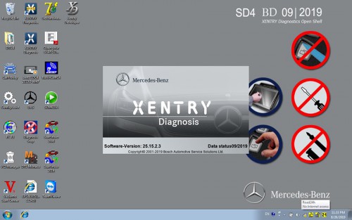 2019.09 MB Star Diagnostic SD Connect C4 Software SSD 256G