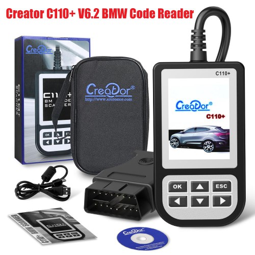  BMW Creator C110+ V6.2 Code Reader Supports BMW 1/3/5/6/7/8/X/Z/Mini From 2000 to 2015 Year
