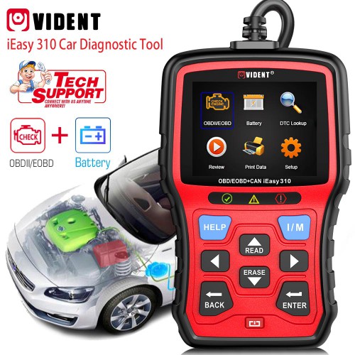 [Ship From US] Vident iEasy310 CAN OBDII/EOBD Code Reader wSupport Multi-language Lifetime Free Upgrade