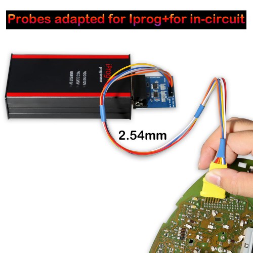 V87 Iprog+ Pro Key Programmer Odometer Correction Tool With  Probes adapters
