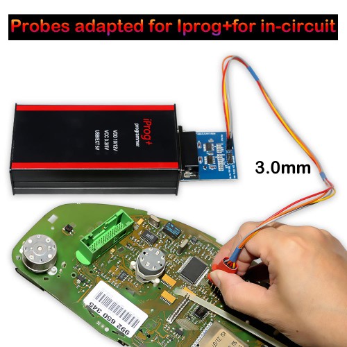 V87 Iprog+ Pro Key Programmer Odometer Correction Tool With  Probes adapters
