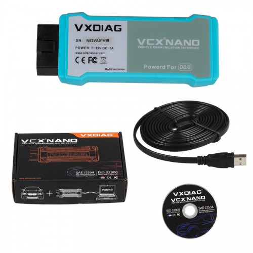WIFI Version VXDIAG VCX NANO for VW/AUDI Support UDS protocol and Multi-language