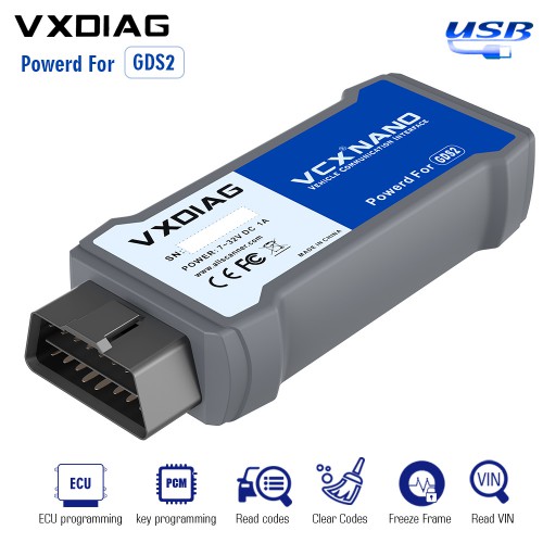 VXDiag VCX NANO OBD2 Scanner for GM/OPEL GDS2 V22.2.03302 / 2021.4 Tech2WIN 16.02.24 USB Version