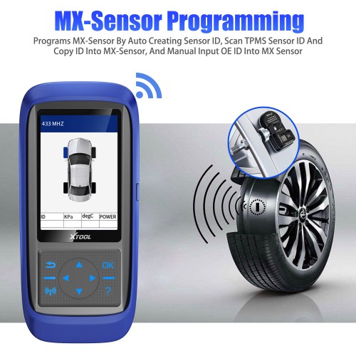 XTOOL TP150 Tire Pressure Monitoring System OBD2 TPMS Diagnostic Scanner Tool Read Tire Pressure Data In Real Time