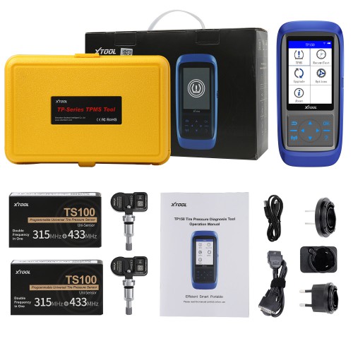 XTOOL TP150 Tire Pressure Monitoring System OBD2 TPMS Diagnostic Scanner Tool Read Tire Pressure Data In Real Time