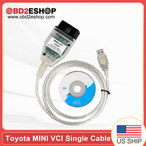 MINI VCI for Toyota Single Cable Supports Techstream V14.20.019 Diagnostic Software