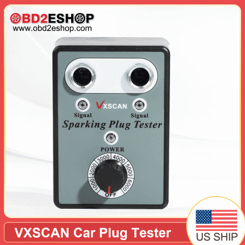 VXSCAN Car Spark Plug Tester with Adjustable Double Hole Detector Ignition Plug Analyzer free shipping