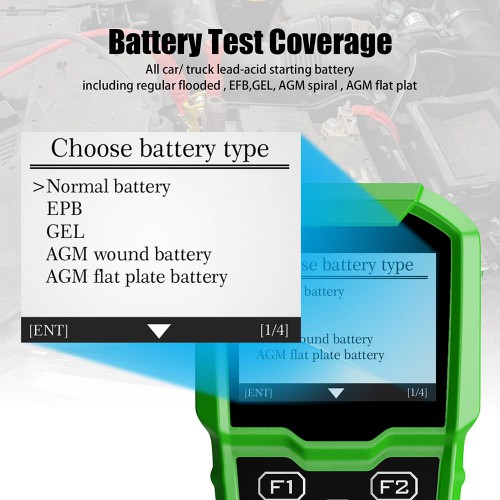  OBDSTAR BMT-08 12V/24V Automotive Battery Tester and Battery Matching Tool OBD2 Battery Configuration