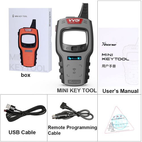 V2.35 Global Version Xhorse VVDI Mini Key Tool Remote Key Programmer Free Daily Token One Year With Renew Cable