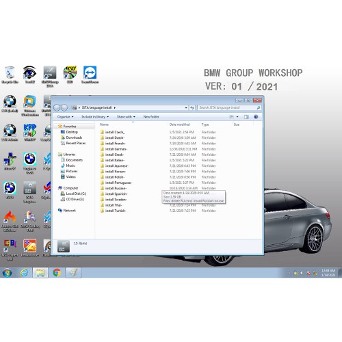 BMW ICOM NEXT A+B+C plus V2021.9 BMW ICOM Software HDD ISTA-D 4.28.20 ISTA-P 3.68