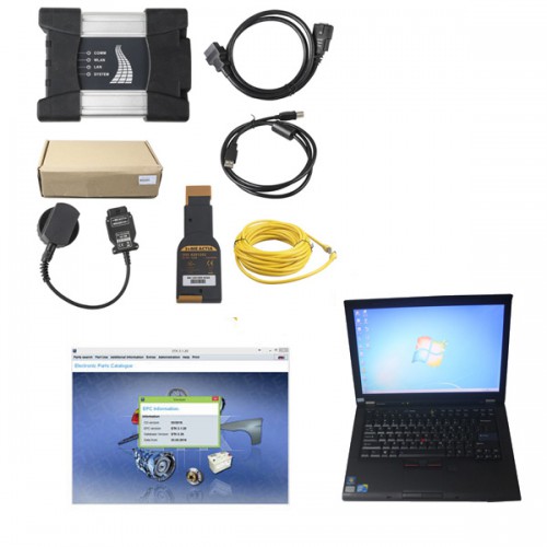 BMW ICOM Next A+B+C Diagnosis scanner with V2021.9 BMW ICOM Software Installed in Lenovo T410 Laptop