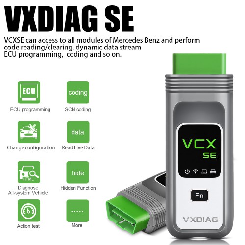 Package Offer VXDIAG Benz DoiP VCX SE Diagnostic Tool + 2TB Hard Drive with Software for VXDIAG MULTI Full Brands