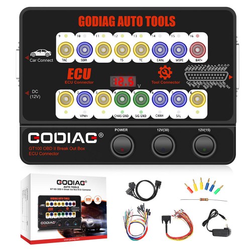 Package Offer GODIAG GT100 OBD II Break Out Box ECU Connector + BMW FEM/ BDC Test Platform Cable